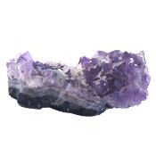 Raw Amethyst Druze Specimen Featuring Dog's Tooth Calcite Crystal Formations.   SP17635    