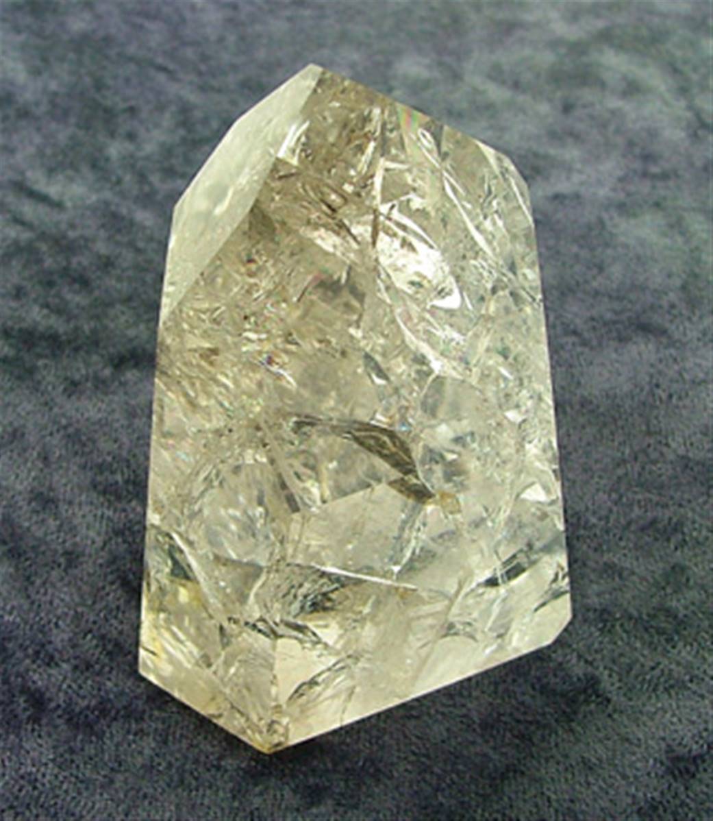 FIRE & ICE QUARTZ POLISHED POINT SPECIMEN. SP7967POL