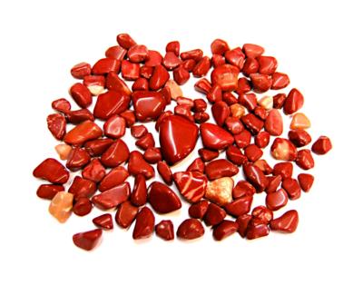 RED JASPER TUMBLES SMALL SIZE (500g BAG).   SPR11230WH