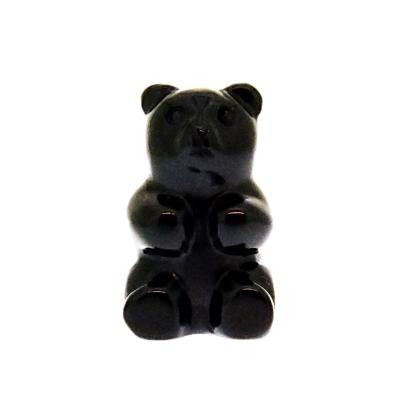 Teddy Bear Figure carved in Black Obsidian.   SPR15359POL