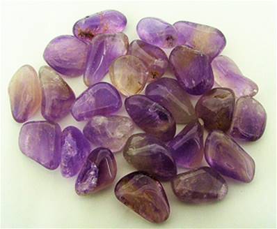 AMETHYST POLISHED TUMBLE STONES 'A' GRADE 1 Kg BAG. SPR4272WHAA