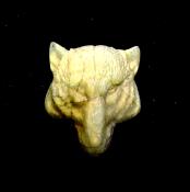 WOLF'S HEAD CARVING IN LABRADORITE.   SP12848POL
