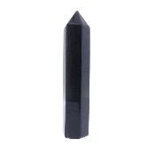 Black Obsidian Fully Polished & Facetted Point/ Tower Specimen.   SP17304POL