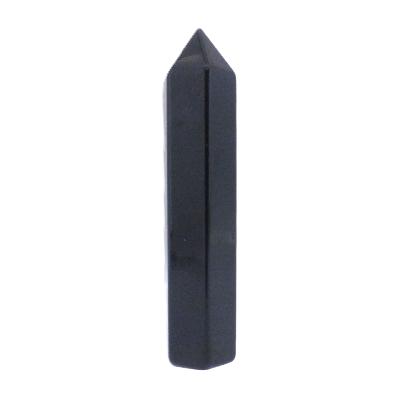 Black Obsidian Fully Polished & Facetted Point/ Tower Specimen.   SP17305POL