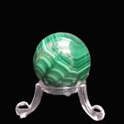Gemstone Sphere In Malachite.   SP17313POL