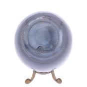 Gemstone Geode Sphere In Natural Coloured Agate with Amethyst Druze Inside.   SP17770POL