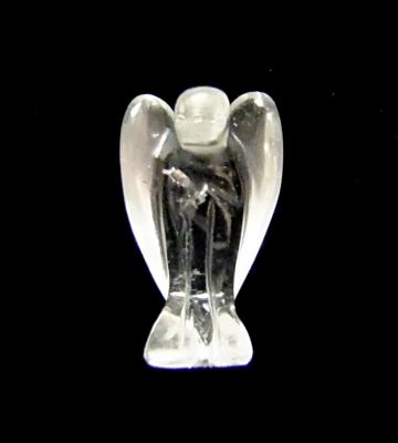 MINI ANGEL CARVING IN QUARTZ.   SPR13077POL