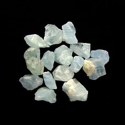 AQUAMARINE RAW CRYSTAL CHIPS.   SPR13345