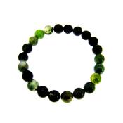 PLAIN POWER BEAD BRACELET IN MOSS AGATE (NO TOGGLE).   SPR14355BR