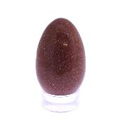 Gemstone Mini Egg In Copper Goldstone.   SPR17421POL