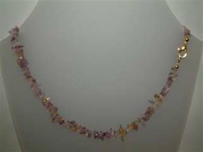 AMETRINE GEM CHIP NECKLACE (10 PACK). 18" LONG. 20g EACH. SPR672WH