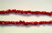 RED CORAL CHIP BRACELET WITH CLASP. 8" APROX. 5g. RDCORBRLET