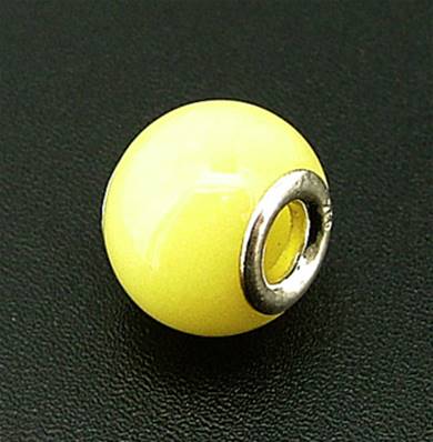 CHARM BEAD WITH STERLING SILVER LINING. 68200032