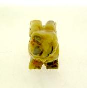 RABBIT CARVING IN CRAZY LACE AGATE.   SP13172POL