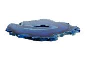 Agate Polished Geode Slice Specimen Coloured Blue.   SP15680POL