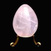 Gemstone Egg In Gemmy Rose Quartz.   SP16665POL