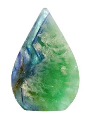 Snowflake Fluorite 'Flame' Carving.   SP16709POL