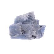 Graphite Sprays In Blue Calcite Raw Crystal Specimen.   SP16946