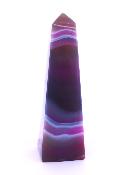 Fully Polished Obelisk In Pink Dyed Agate.   SP17604POL