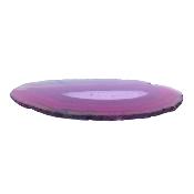 Agate Polished Front & Rear Face Slice Specimen Coloured Pink.   SP17648POL