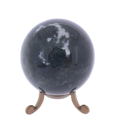 Gemstone Sphere In Moss Agate.   SP17807