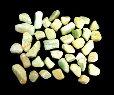 AMAZONITE POLISHED TUMBLE STONES (1Kg BAG) AB3.  SPR11132WHA