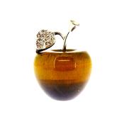 CARVING OF AN APPLE IN TIGERSEYE.   SPR14383POL