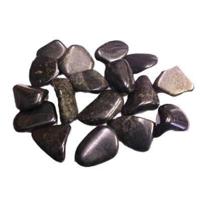 Black Lemurian Jade Tumble Polished Stones.   SPR17343POL