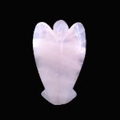 Gemstone Angel Carvings In Rose Quartz.   SPR17727POL