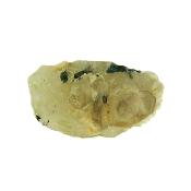 Chrome Diopside with Albite in Smokey Quartz Raw Crystal Specimen.  SP16068