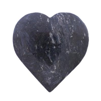Arfvedsonite Face Polished Heart.   SP17379POL