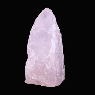 Rose Quartz Raw Crystal Specimen With Flat Cut Base To Stand.   SP17400