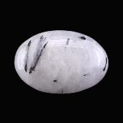 Tourmaline Crystals In Quartz Fully polished Oval Palm Stone.   SP17546POL