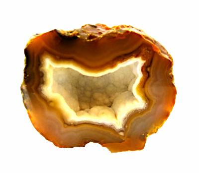POLISHED FACE AGATE GEODE SECTION.   SP9900POL
