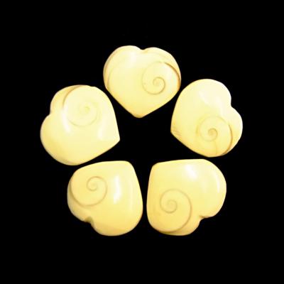 Polished Heart Shaped Shiva Eye Shells.   SPR15337pol 