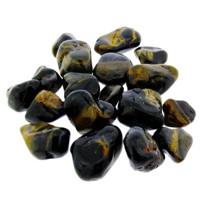 Black Onyx Polished Tumble Stones (500g Bag).   SPR16537WHA