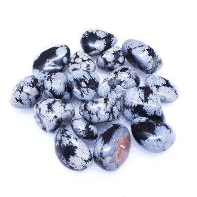 Snowflake Obsidian Polished Tumble Stones (1Kg Bag).   SPR16990WHB