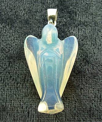 OPALITE ANGEL PENDANT FEATURING A 925 SILVER BAIL. SPR5305PEND