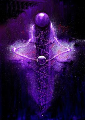 Star Born, Painting by Geoffrey Treissman.   STARBORN