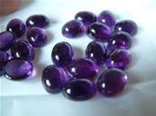 AMETHYST DOME POLISHED OVAL CABOCHONS.    CABAM810