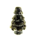 A GEMSTONE MINI CHRISTMAS TREE CARVING IN LARVIKITE.   SP12971POL
