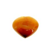 LARGE PUFF HEART IN CARNELIAN.   SP13391POL