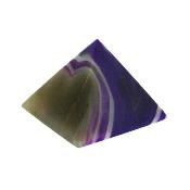 Pyramid in Purple/ Grey Coloured Agate.   SP15673POL