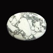 White Howlite Polished Palmstone.   SP15892POL