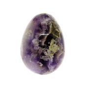 Fully Polished Gemstone Egg In Chevron Amethyst.   SP16525POL