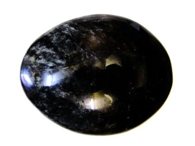 Silver Sheen Obsidian Polished Oval Pebble Specimen.   SP16743POL