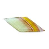 Fluorite fully polished diamond (Rhomboid Shape) slice specimen.   SP16833POL