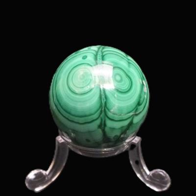 Gemstone Sphere In Malachite.   SP17315POL