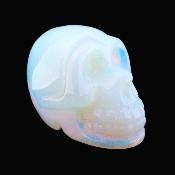 Carving Of A Skull In Opalite.   SP17390POL