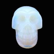 Carving Of A Skull In Opalite.   SP17390POL